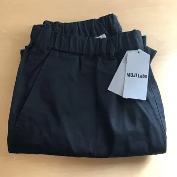무인양품 무지 라보 치노 이지 와이드 팬츠 블랙 M MUJILABO