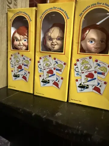 CHUCKY 레트로풍 소프트 비닐 전 3종 컴프 세트 가챠