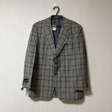 새상품 De-luxe 체크 무늬 테일러드 자켓 그레이 계열