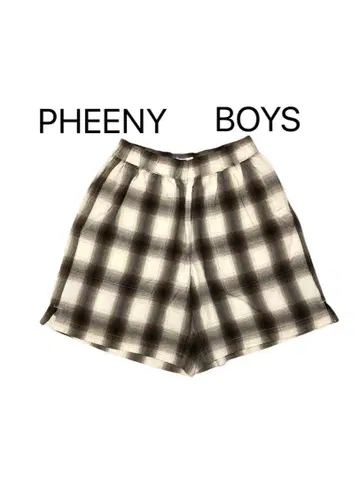 PHEENY 피니 숏 하프 팬츠 Boys 사이즈 체크 올 패턴