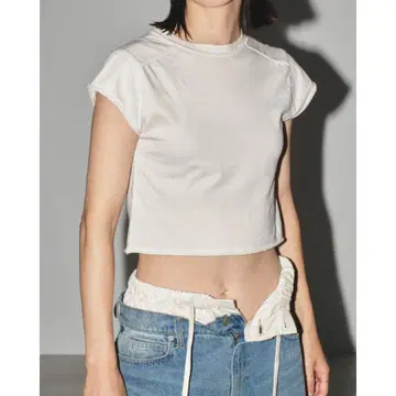 TODAYFUL Cutoff Compact T-shirts/에크루