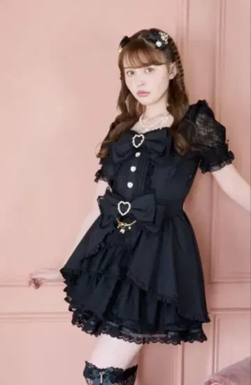 리즈리사 프론트 카슈쿨 BIG 리본 셋업