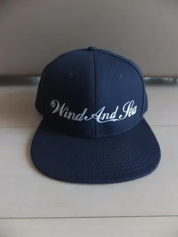 윈드앤씨 WIND AND SEA 플랫 빌 캡 (네이비)