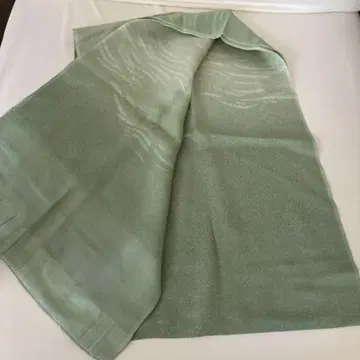 오비 장식 천, 순수 실크, 뒷면 색상, 와사비 색상