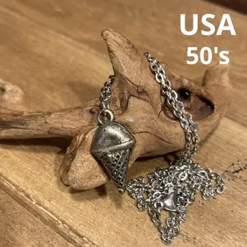 USA 빈티지 50's 참 목걸이 아이스크림 팝