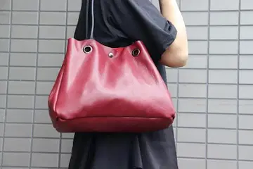 가죽 토트백 숄더 경량 부드러운 천연 가죽 핸드메이드 6273