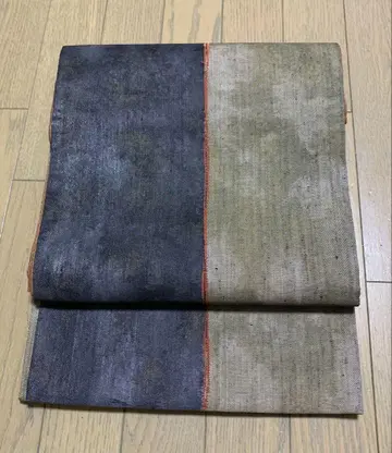 후쿠로 오비 블랙과 그린 스트라이프