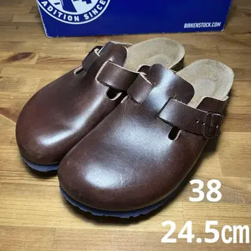 버켄스탁 보스턴 38 24.5cm 한정판 파랑 밑창