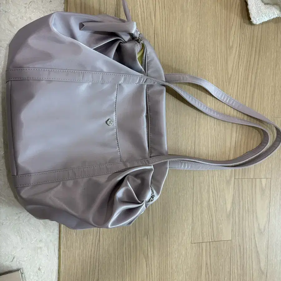 Heiri Aurora Shirring Duffle Bag Lilac Original Price 6.8