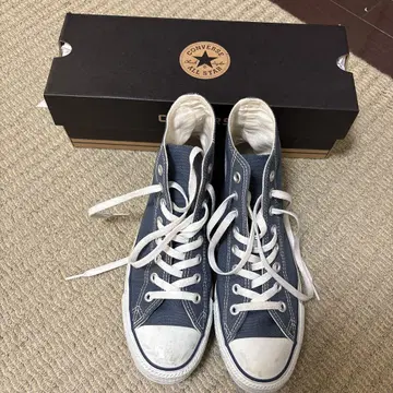 CONVERSE 하이컷 스니커즈 네이비 US 7 (박스 포함)
