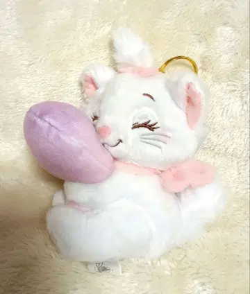 디즈니 마리 니코니코 하쵸 봉제 인형 키링 키체인