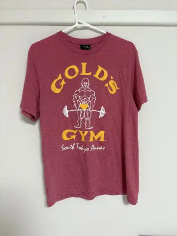GOLD'S GYM 티셔츠 M 사이즈 버건디