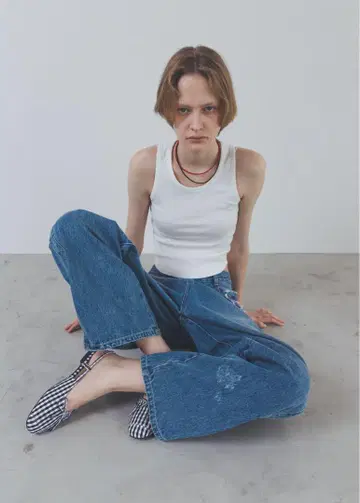 새상품 WILLFULLY 루즈 데님 팬츠