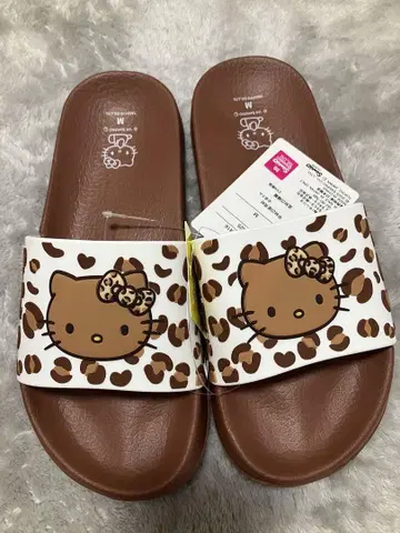 시마무라 헬로키티 레오파드 무늬 샌들 레오파드 무늬 일광화상 키티