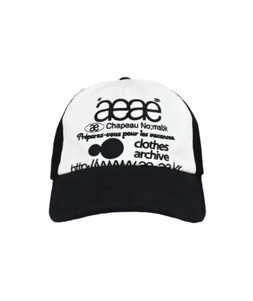 aeae 메쉬 백 캡 화이트/블랙