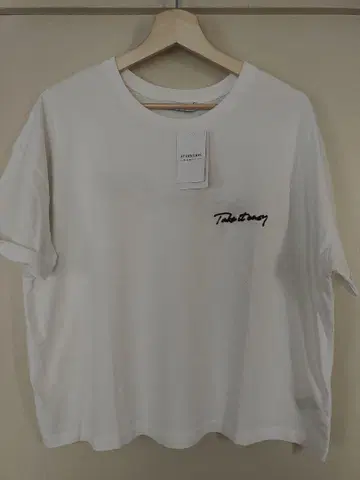 relume 화이트 티셔츠 Take it easy