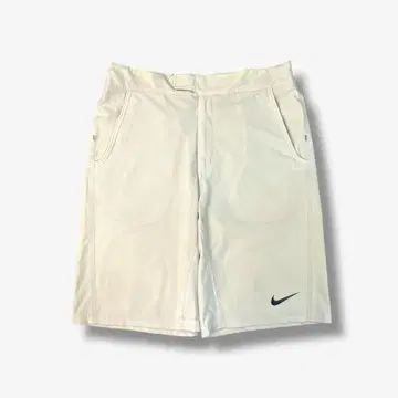 나이키 DRI-FIT 하프 팬츠 골프 팬츠 로고 자수 화이트 M