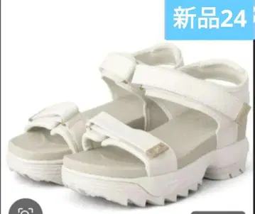 휠라 디스루프터 웨지 샌들 럭스 WHITE
