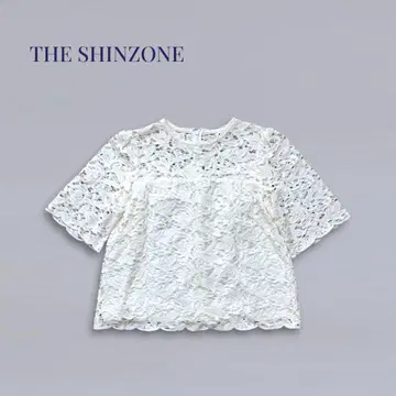 THE SHINZONE 신존 레이스 블라우스 화이트 34