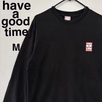 have a good time 롱 티셔츠 M 블랙