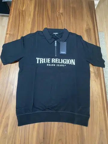 TRUE RELIGION 블랙 피케 셔츠