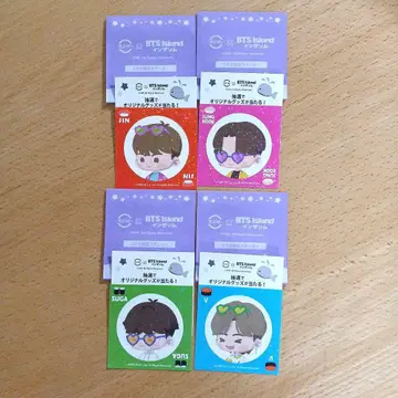 BTS Island 콜라보 스티커 진, V, 정국, 슈가