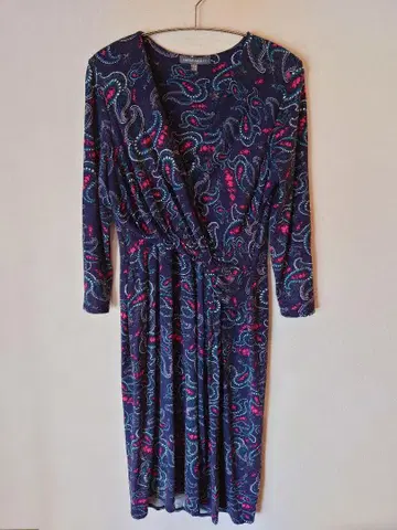 LAURA ASHLEY 페이즐리 무늬 원피스 UK 14