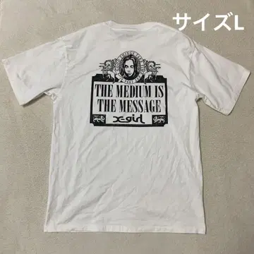 X-girl VINTAGE LABEL FACE LOGO 반팔 티셔츠