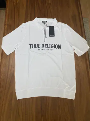 TRUE RELIGION 화이트 피케 셔츠 트레이닝복   택 포함 새상품