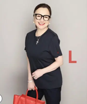 안코키누 실케트 스무스 ac 로고 자수 티셔츠 블랙 미사용 새상품 L