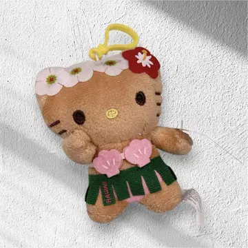 새상품 일광화상 키티 하와이 한정판 훌라 댄스 키링 헬로키티