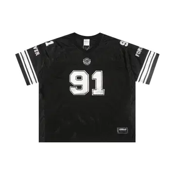 BADBLOOD 넘버 91 메쉬 티셔츠 블랙