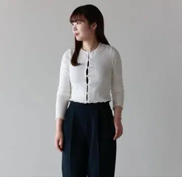 PHEENY 코튼 셔링 가디건