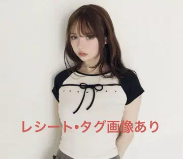 andmary Alma ribbon tops ivory 아이보리