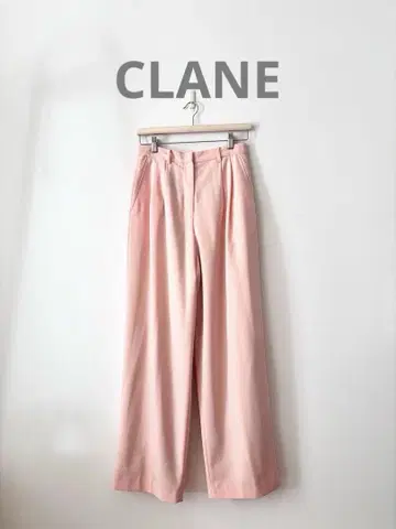CLANE 클라네 베이직 턱 팬츠 핑크 사이즈 2