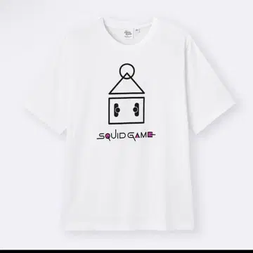 지유 오징어 게임 화이트 티셔츠 새상품 3XL