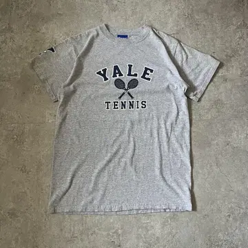 00s~ 챔피온 티셔츠 YALE 그레이 피치 티 유니섹스