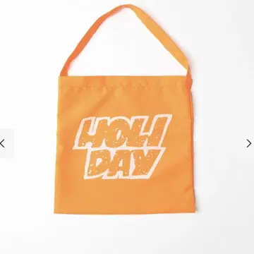 HOLIDAY 로고 토트백 오렌지