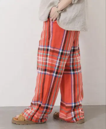 2025ss 아이리쉬 린넨 체크 팬츠