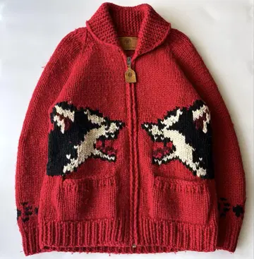 canadian sweater 캐나다 스웨터 울프 카우친 니트