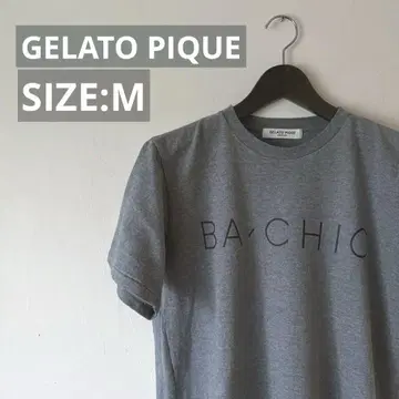 젤라또피케 GELATO PIQUE HOMME 그레이 프린트 티셔츠 M