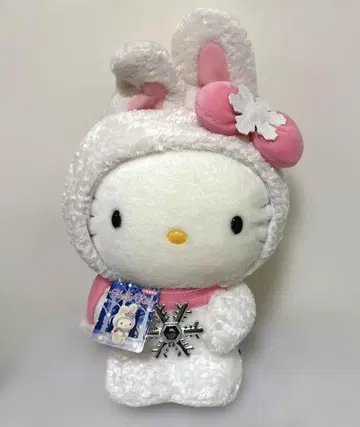 산리오 홋카이도 한정 헬로키티 눈토끼 봉제 인형