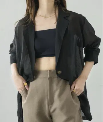 누나 시어 테일러드 자켓