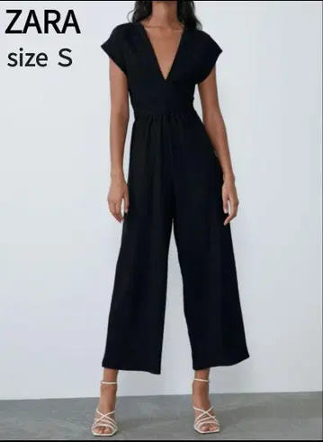 ZARA 자라 올인원 살로펫 S 사이즈 블랙 자수
