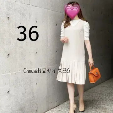 아베닐 에투알 플리츠 절개 슬리브리스 원피스 사이즈 36