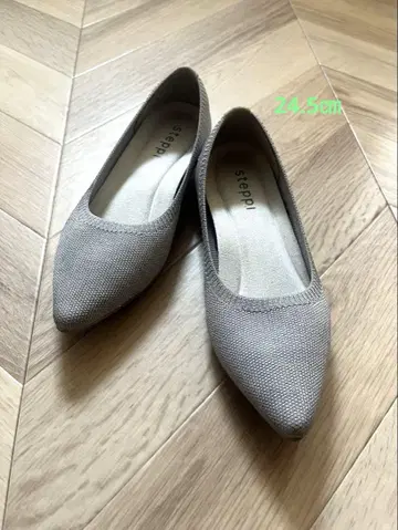 steppi 니트 펌프스 실버 6H 24.5cm