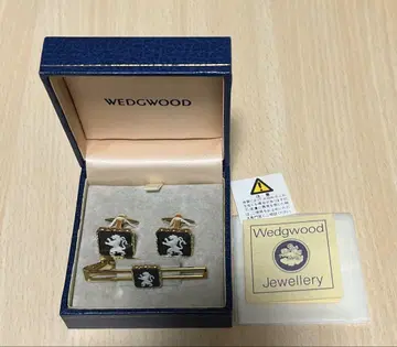 Wedgwood 라이온 커프스 및 넥타이핀 세트