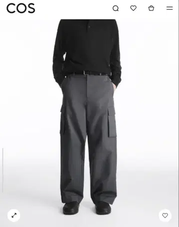 코스 코스 WIDE-LEG CARGO TROUSERS