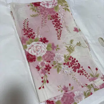 핑크 계열 꽃무늬 유카타 단품