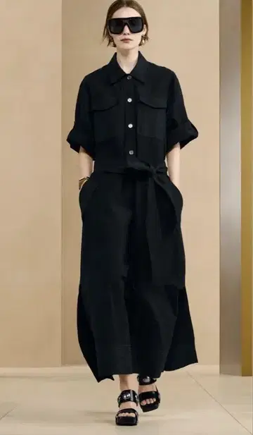 자라 MD DRSS 14 라펠 칼라 미디 원피스
